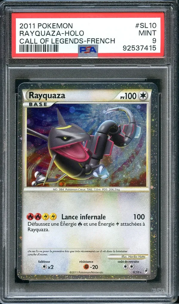 PSA 9 Rayquaza Holo