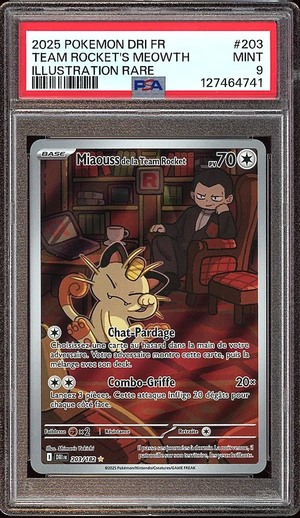 PSA 9 Miaouss de la Team Rocket