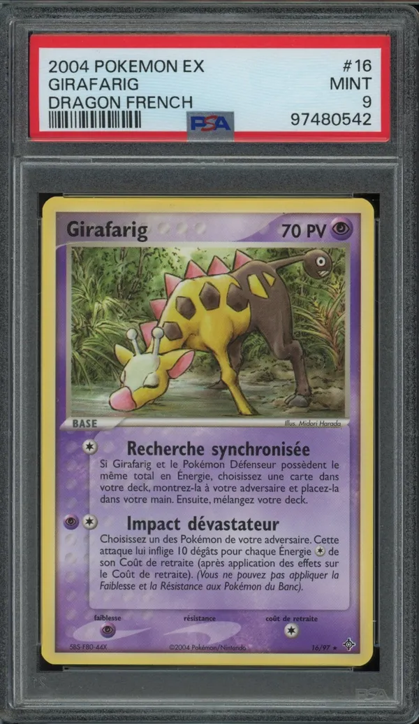 PSA 9 Girafarig
