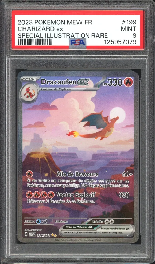 PSA 9 Dracaufeu Ex