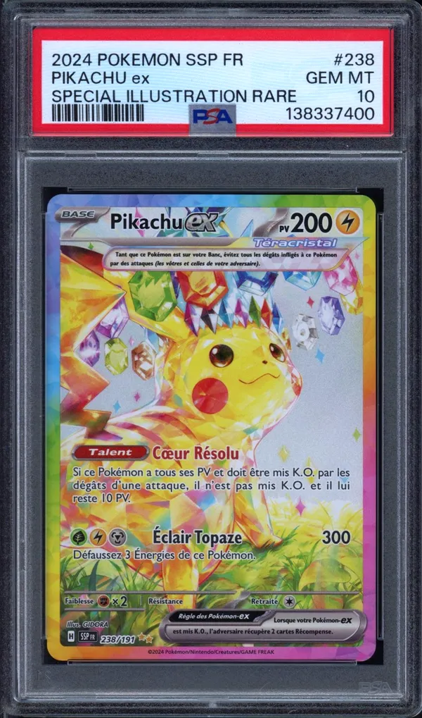 PSA 10 Pikachu Ex