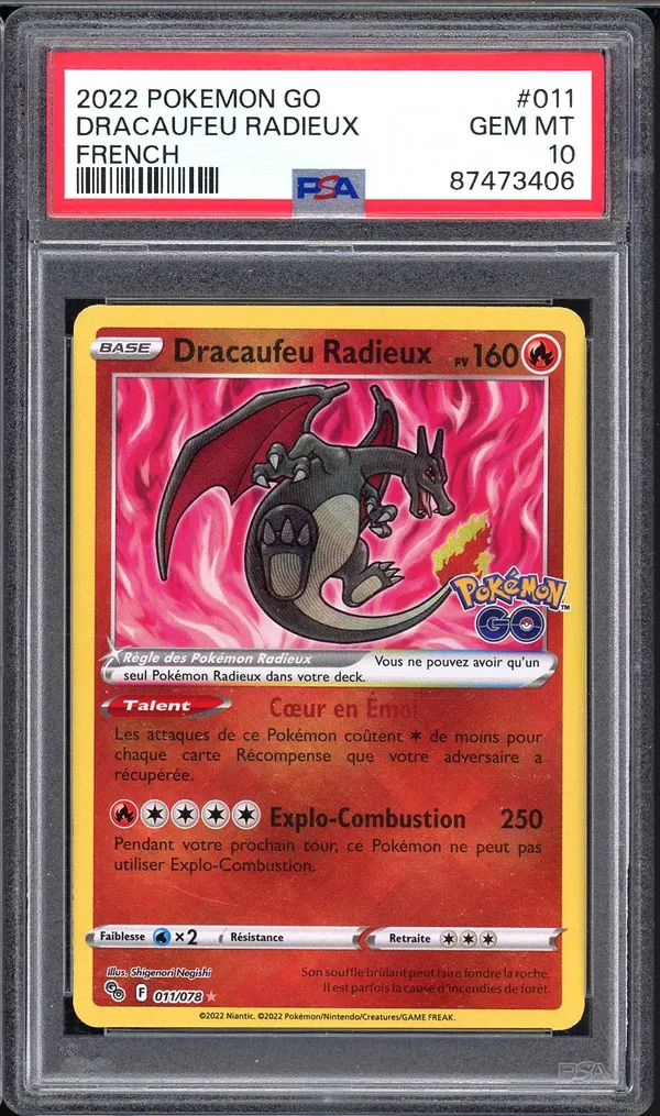 PSA 10 Dracaufeu Radieux