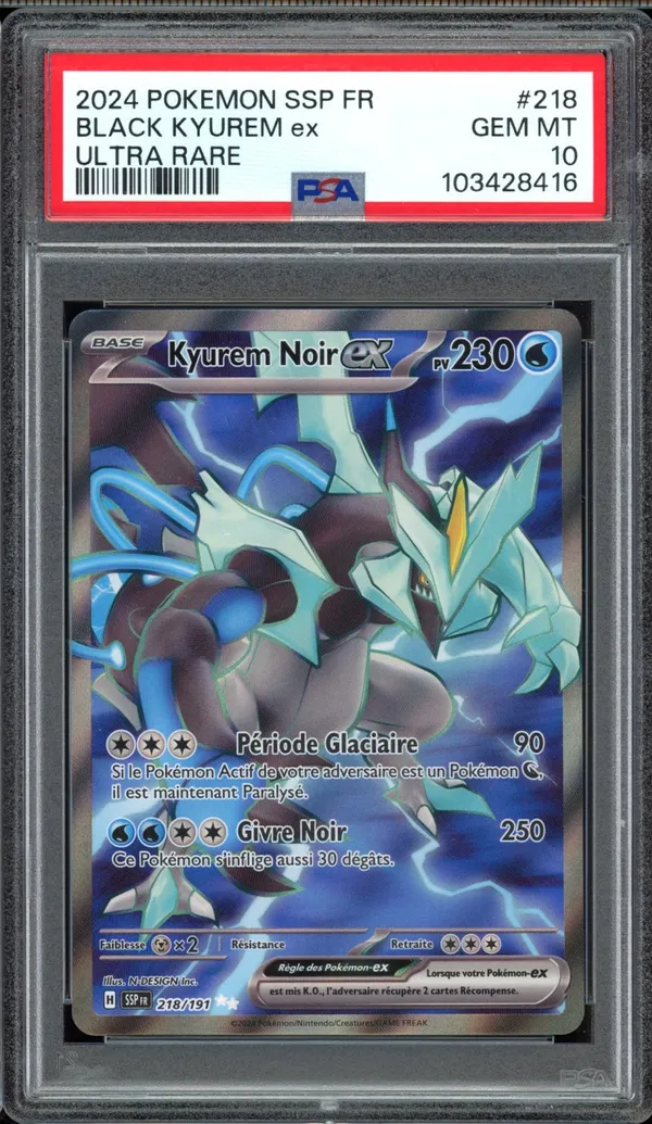 PSA 10 Kyurem Noir Ex