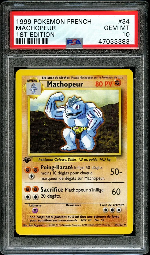 PSA 10 Machopeur