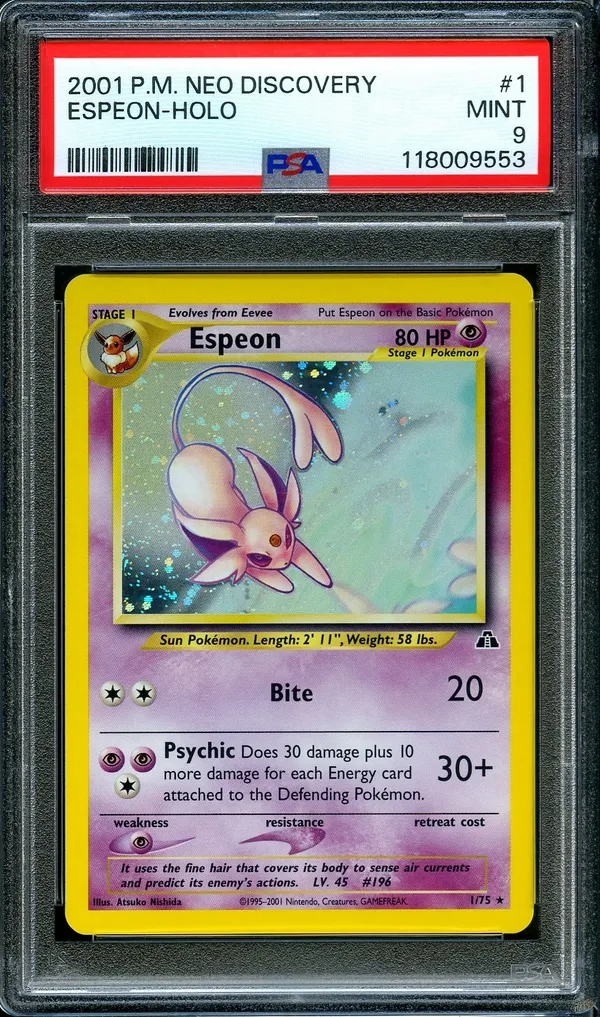 PSA 9 Espeon Holo