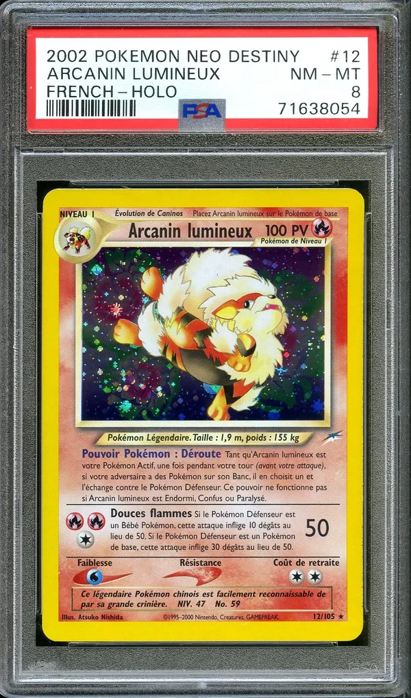 PSA 8 Arcanin Lumineux Holo