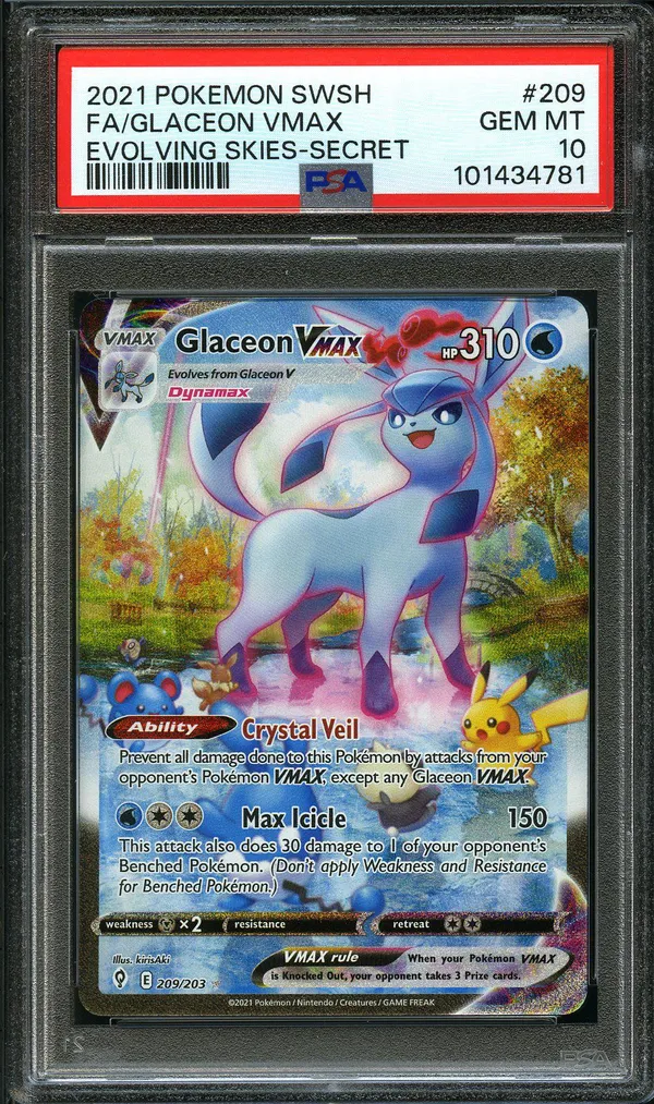 PSA 10 Glaceon VMax