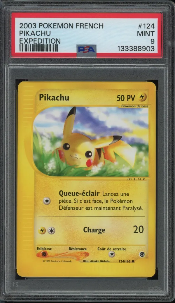 PSA 9 Pikachu
