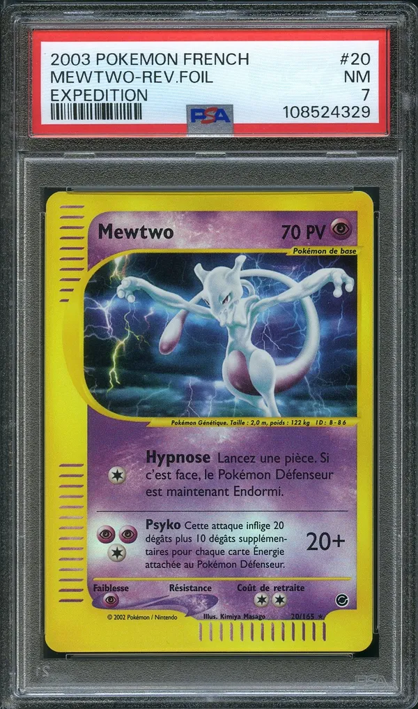 PSA 7 Mewtwo Reverse