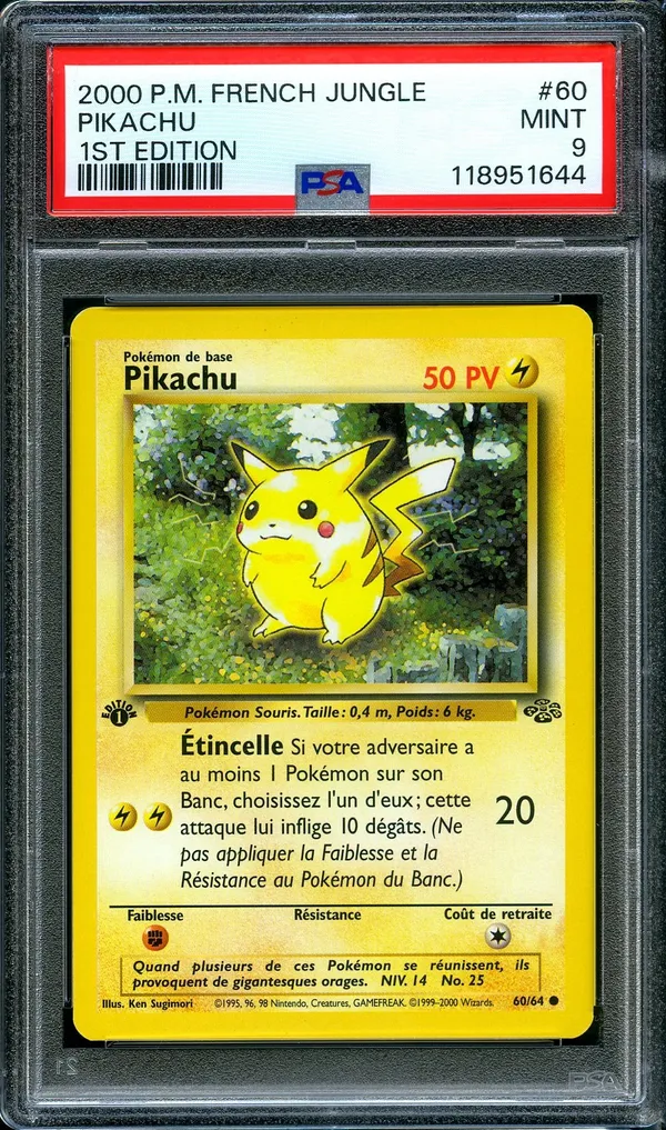 PSA 9 Pikachu