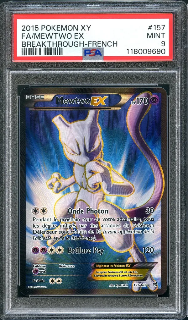 PSA 9 Mewtwo Ex