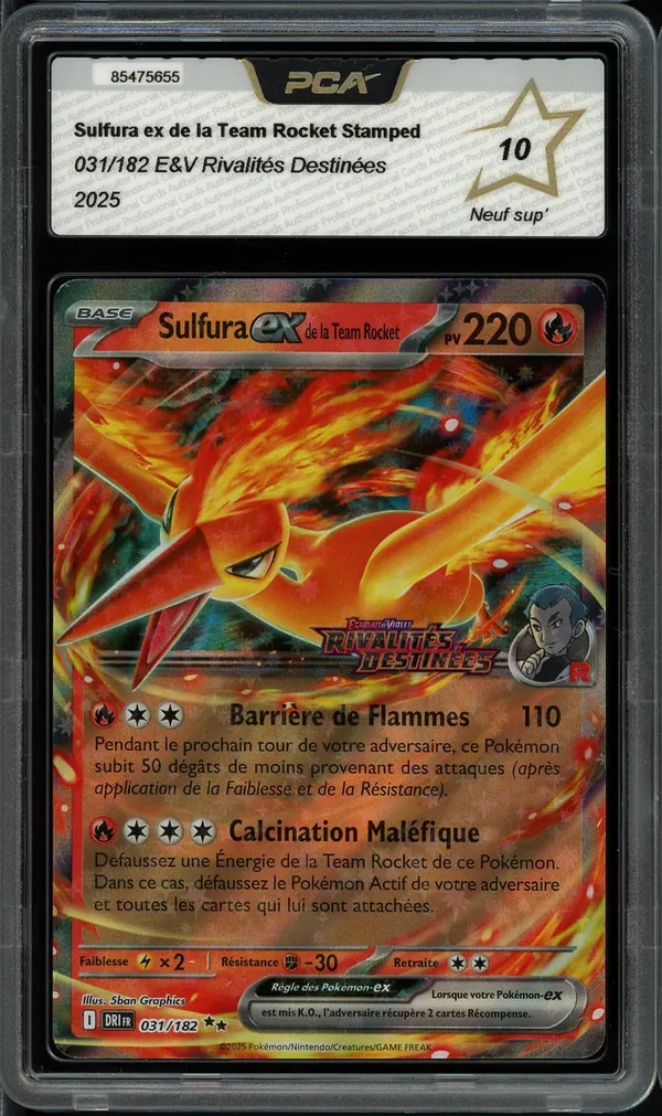 PCA 10 Sulfura Ex de la Team Rocket Stamp