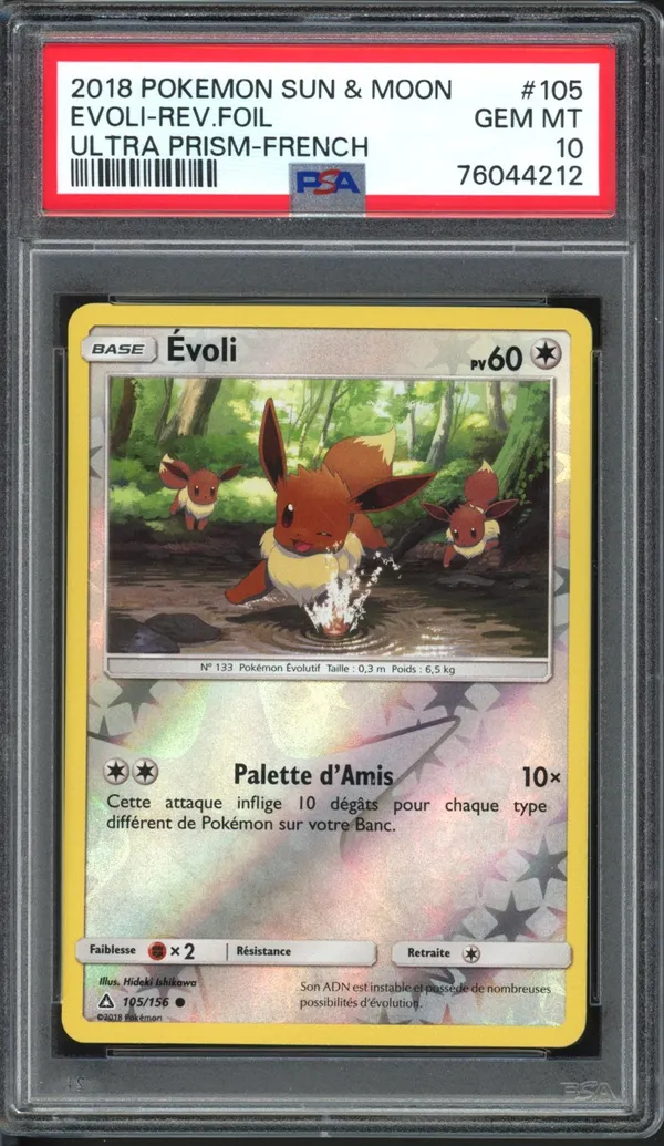 PSA 10 Evoli Reverse