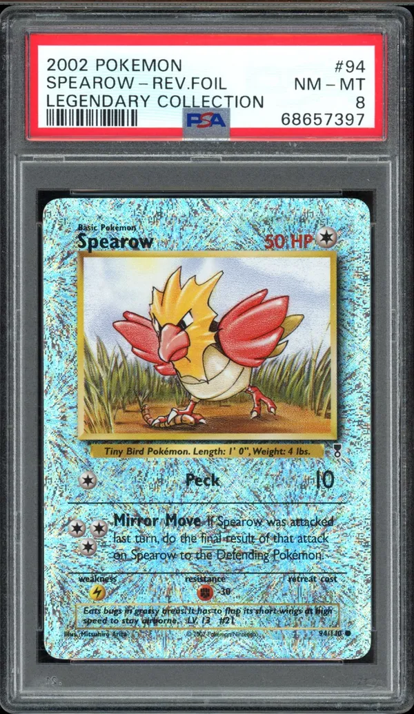PSA 8 Spearow Reverse