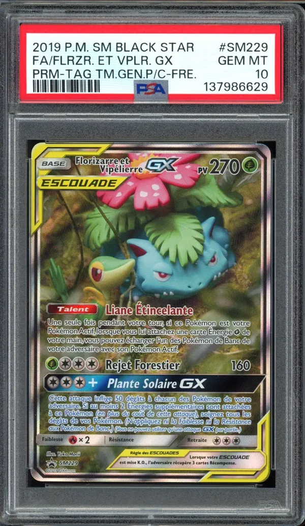 PSA 10 Florizarre et Vipélierre Gx