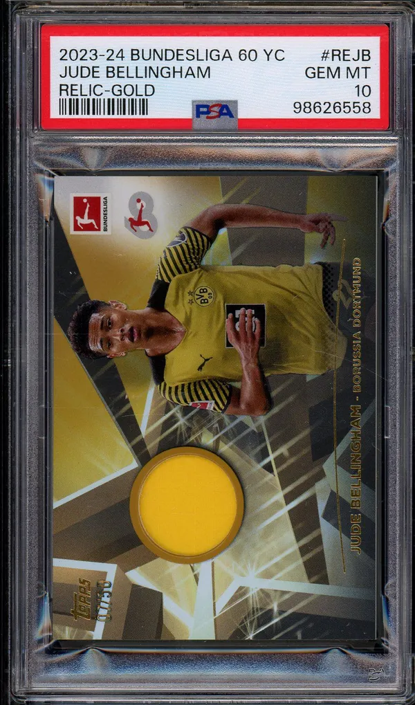 PSA 10 Jude Bellingham Relic Gold