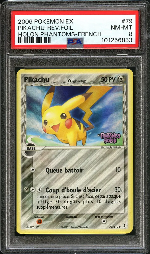 PSA 8 Pikachu Reverse