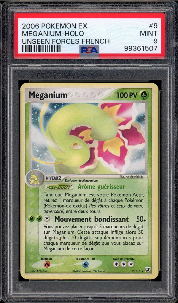 PSA 9 Meganium Holo