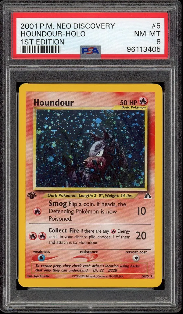 PSA 8 Houndour Holo