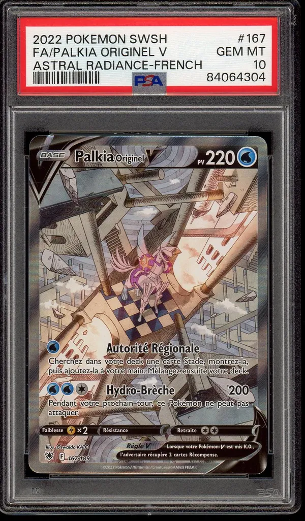 PSA 10 Palkia Forme Originelle V