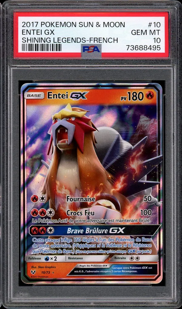 PSA 10 Entei Gx