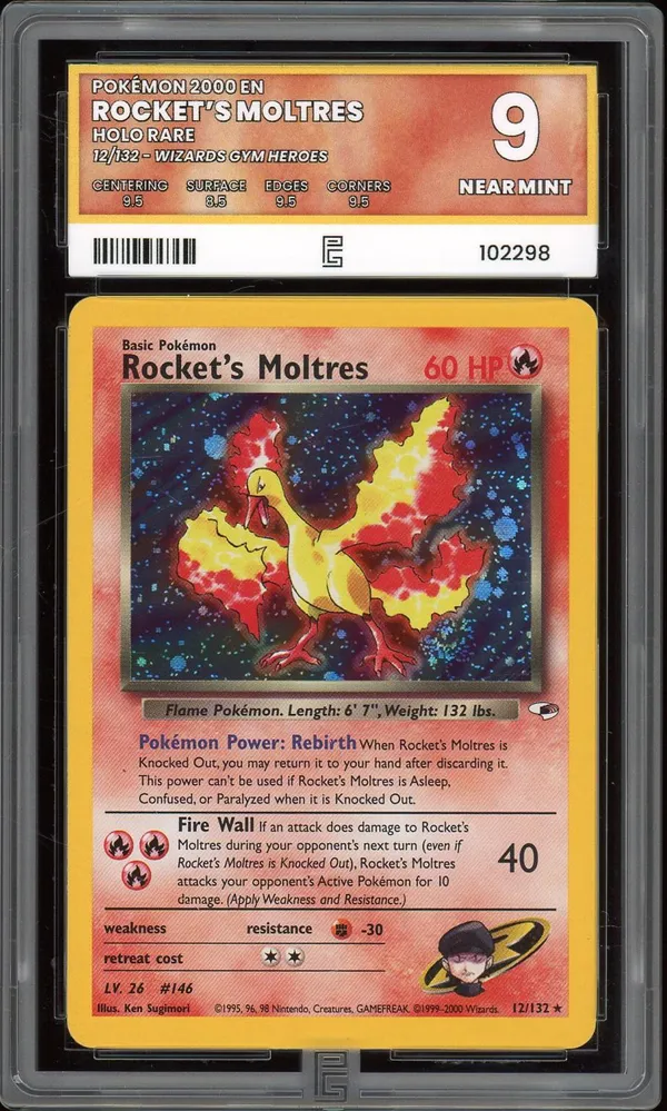 PG 9 Rocket's Moltres Holo