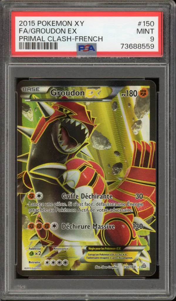 PSA 9 Groudon Ex