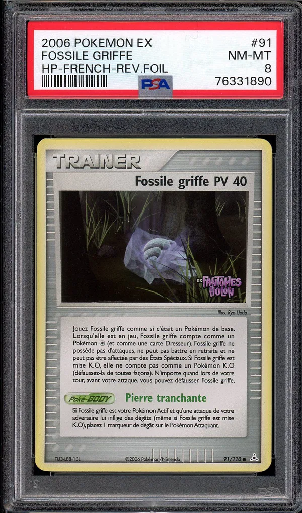 PSA 8 Fossile Griffe Reverse