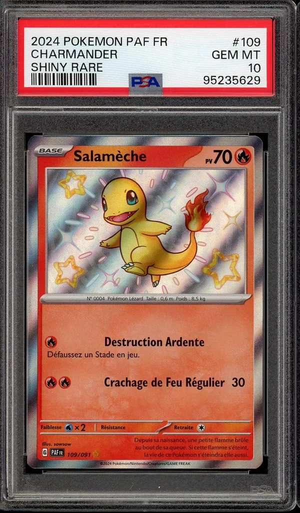 PSA 10 Salamèche Shiny