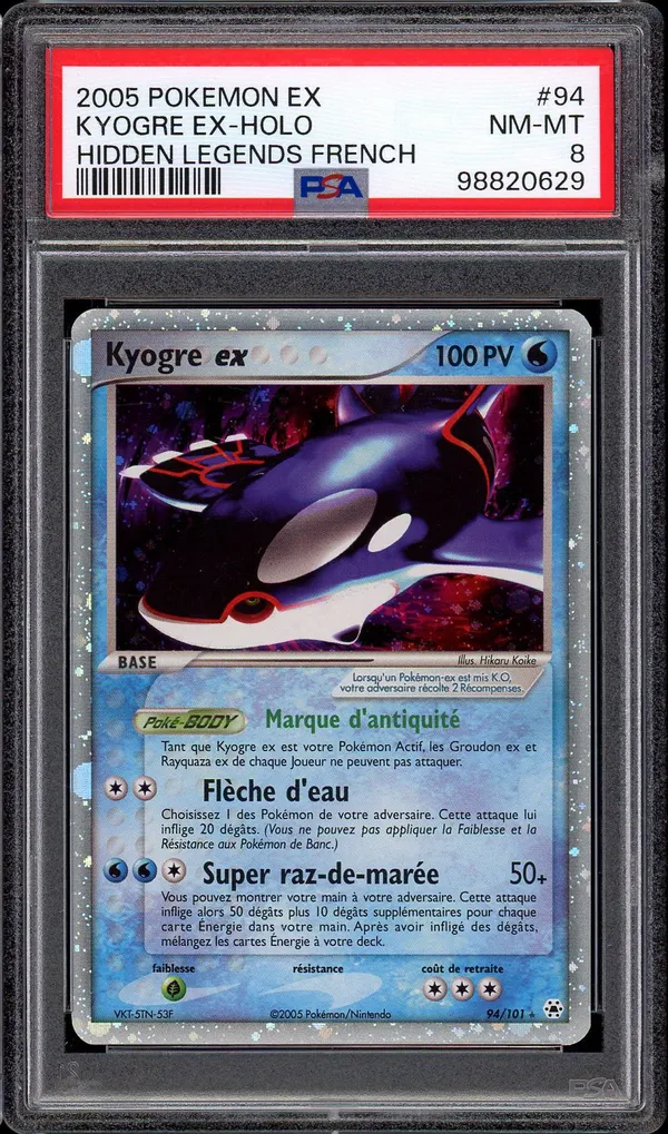 PSA 8 Kyogre Ex