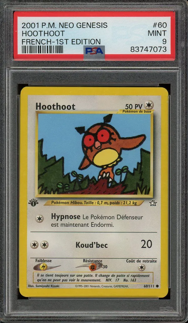 PSA 9 Hoothoot
