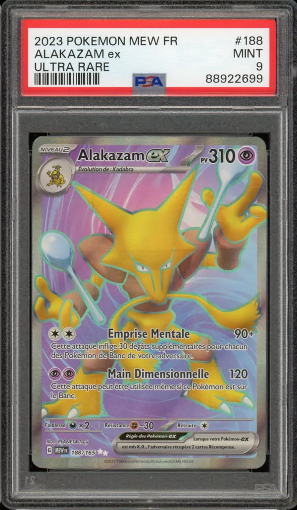 PSA 9 Alakazam Ex