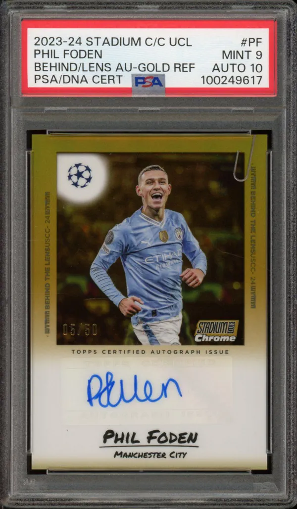 PSA 9 Phil Foden Autograph