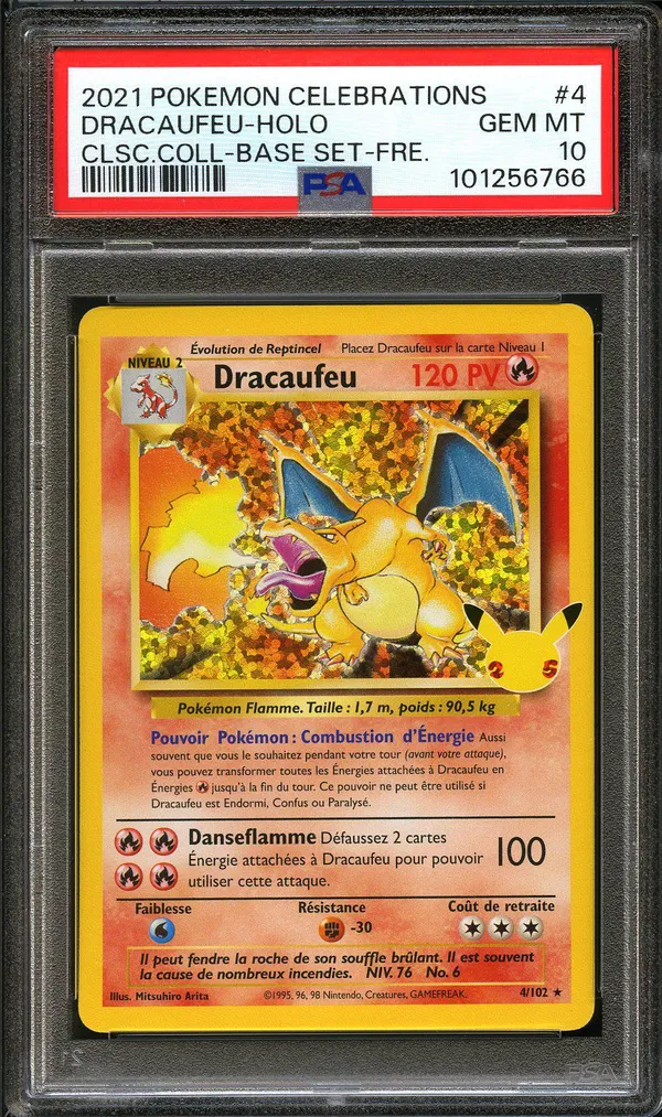 PSA 10 Dracaufeu Holo