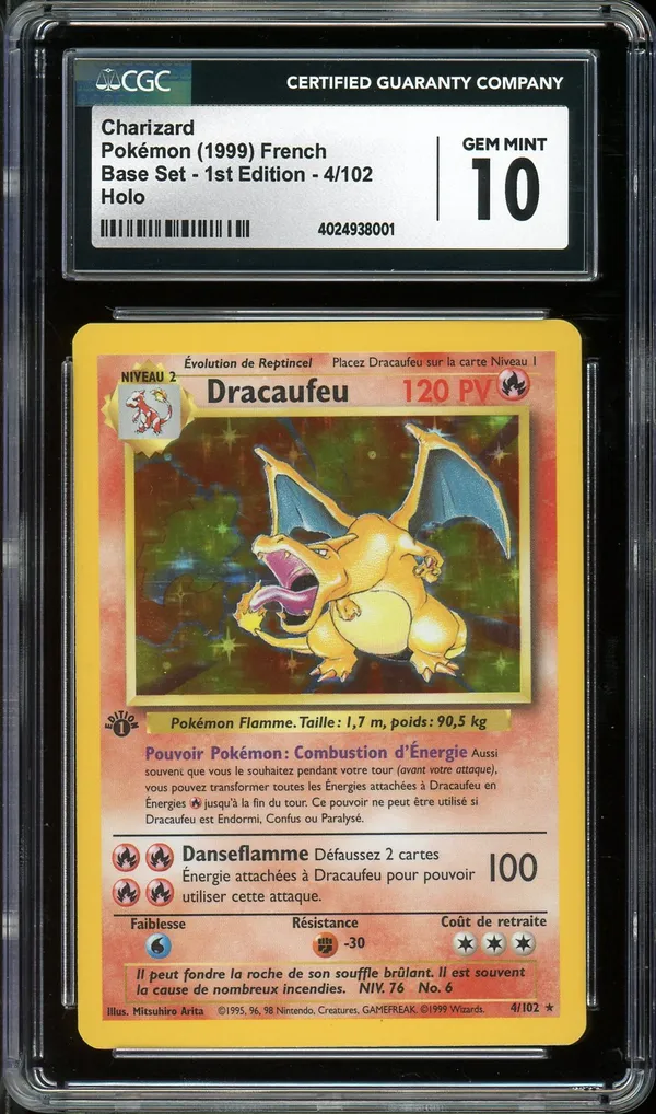 CGC 10 Dracaufeu Holo