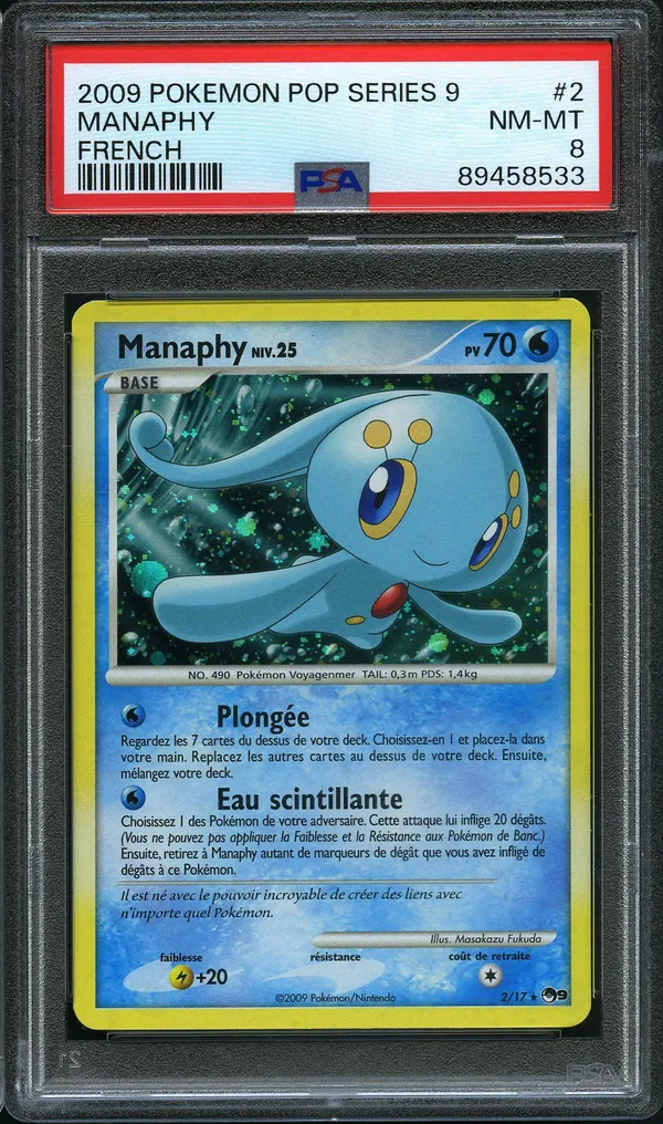 PSA 8 Manaphy Holo