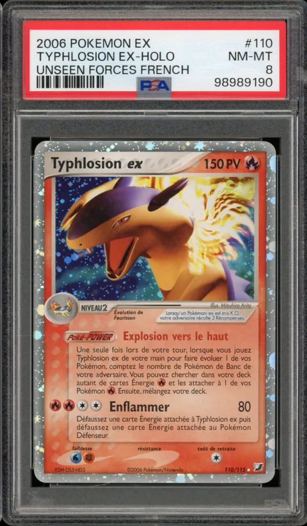 PSA 8 Typhlosion Ex