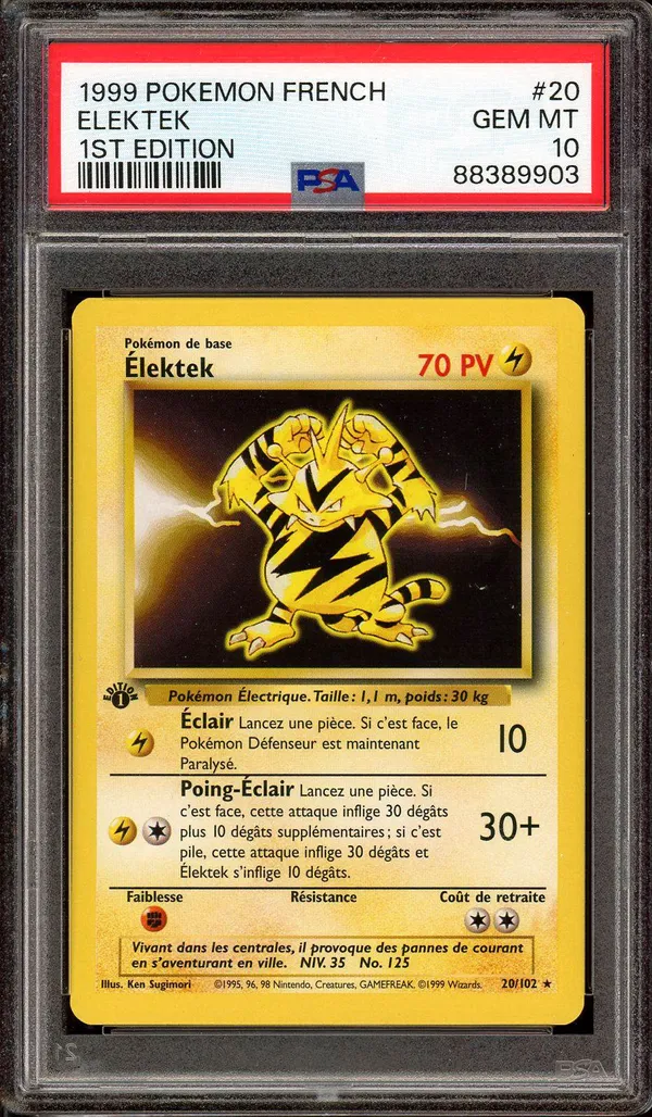 PSA 10 Elektek