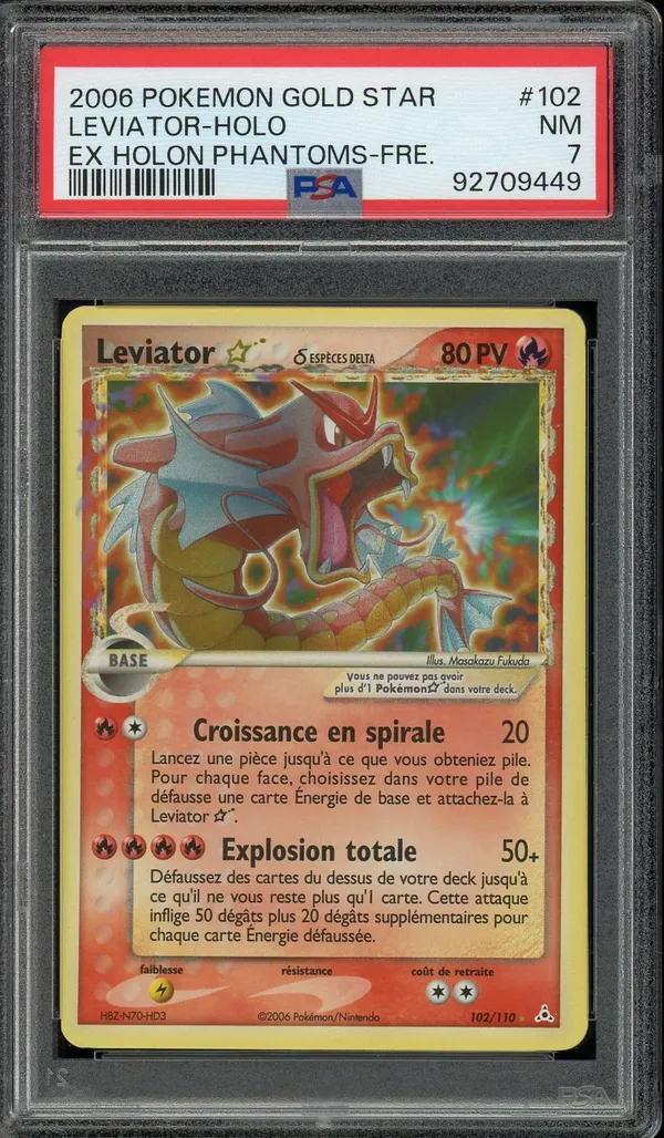 PSA 7 Léviator Gold Star