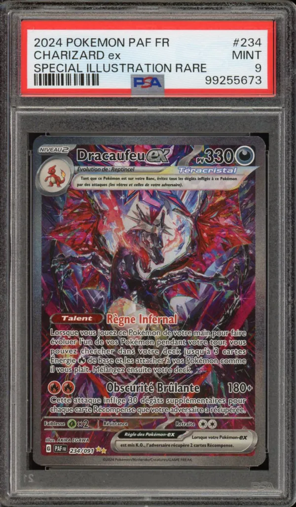 PSA 9 Dracaufeu Ex