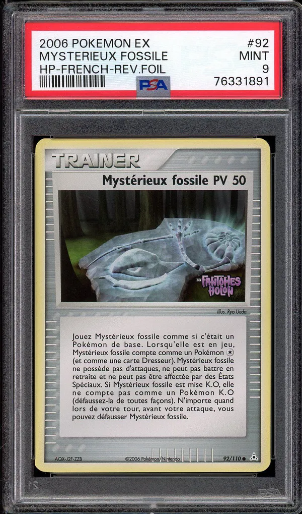 PSA 9 Mystérieux Fossile Reverse