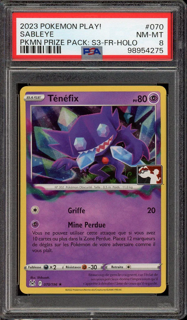 PSA 8 Ténéfix Holo