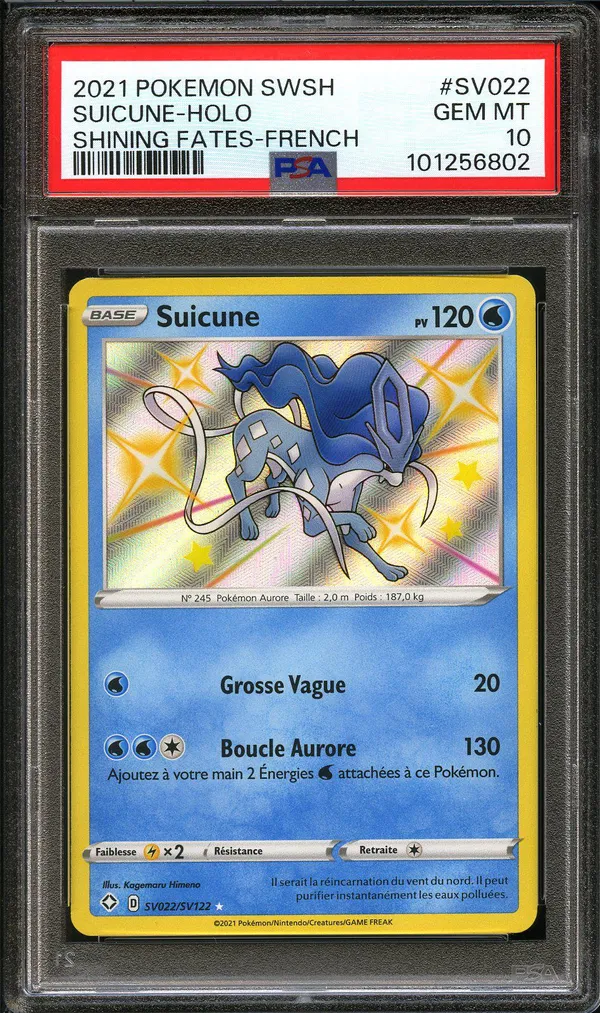 PSA 10 Suicune Shiny