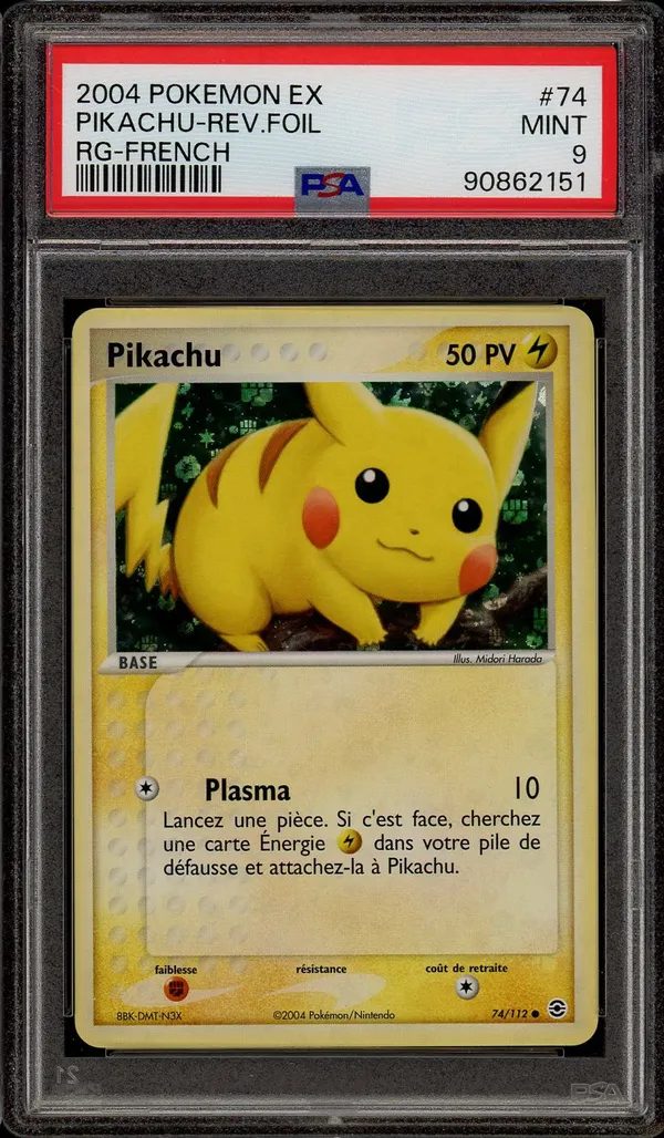 PSA 9 Pikachu Reverse
