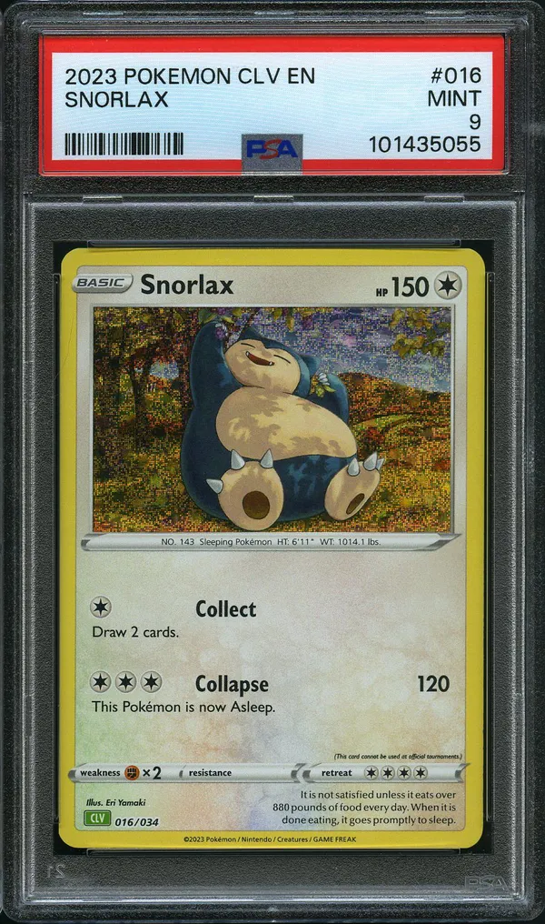 PSA 9 Snorlax Holo