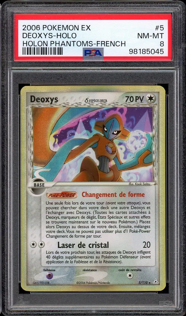 PSA 8 Deoxys Holo