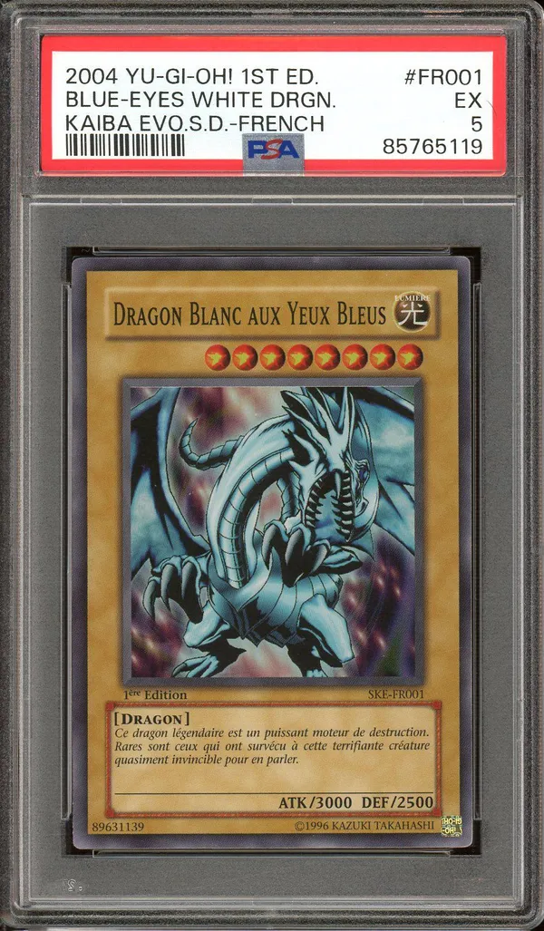 PSA 5 Dragon Blanc aux Yeux Bleus