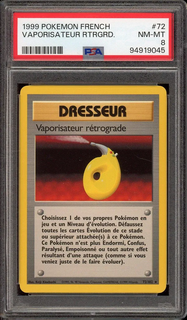 PSA 8 Vaporisateur Rétrograde