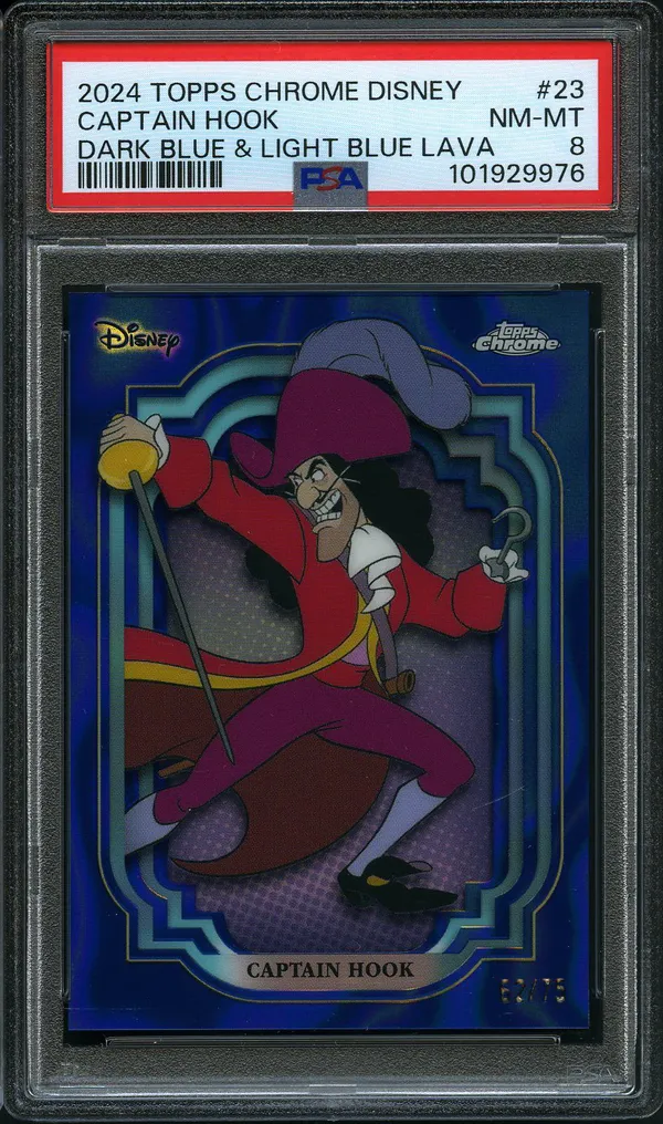 PSA 8 Captain Hook Dark Blue & Light Blue Lava