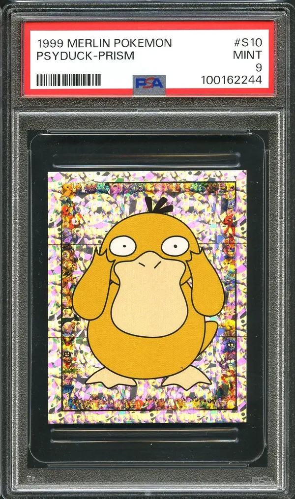 PSA 9 Psyduck Prism